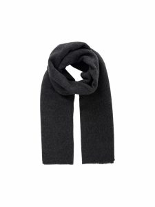 PIECES long scarf dark grey