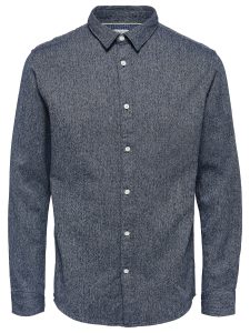 SELECTED homme shirt dark blue/structure