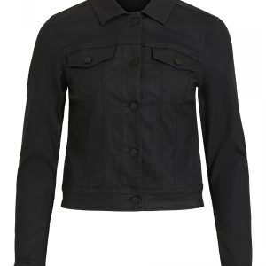 OBJECT coated jacket black