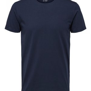 SELECTED homme ss o-neck tee navy