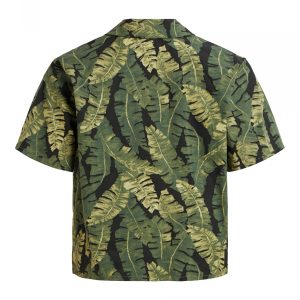OBJECT shirt blacK/leaves