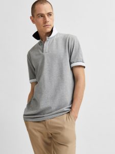 SELECTED homme polo md grey