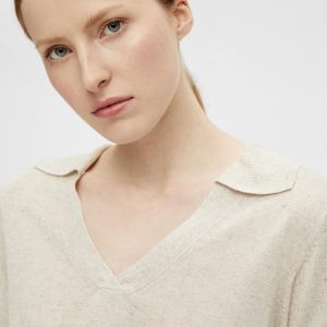 OBJECT s/s knit pullover sandshell