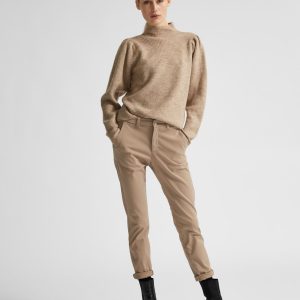 SELECTED femme chino silver mink