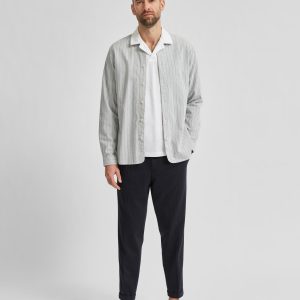 SELECTED homme shirt ls grey stripes