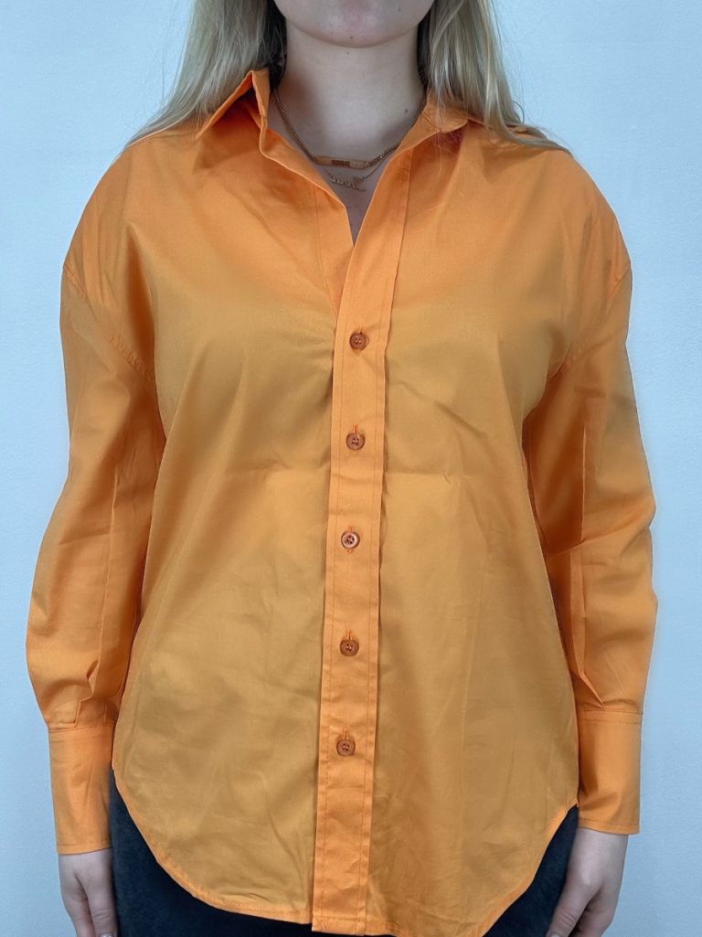 SUZY mix ls shirt orancio