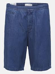 SELECTED homme wide-jogg dnm shorts medium blue