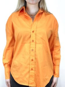 SUZY mix ls shirt orancio