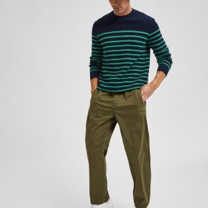 SELECTED homme loose pant winter moss