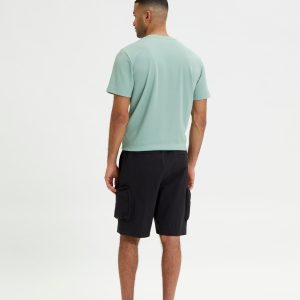 SELECTED homme cargo shorts black