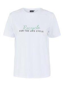 little PIECES ss tee bright white