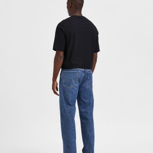SELECTED homme loose jeans medium blue denim