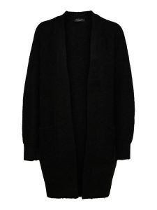 SELECTED femme ls knit long cardigan black