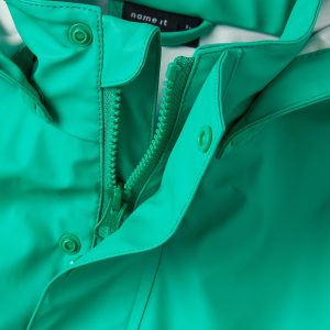 name it rain jacket unisex emerald
