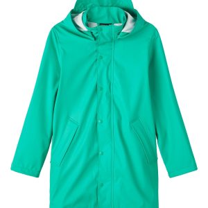name it rain jacket unisex emerald