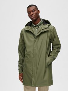 SELECTED homme rain jacket deep linchen green