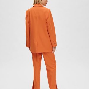 SELECTED femme relaxed blazer orangeade