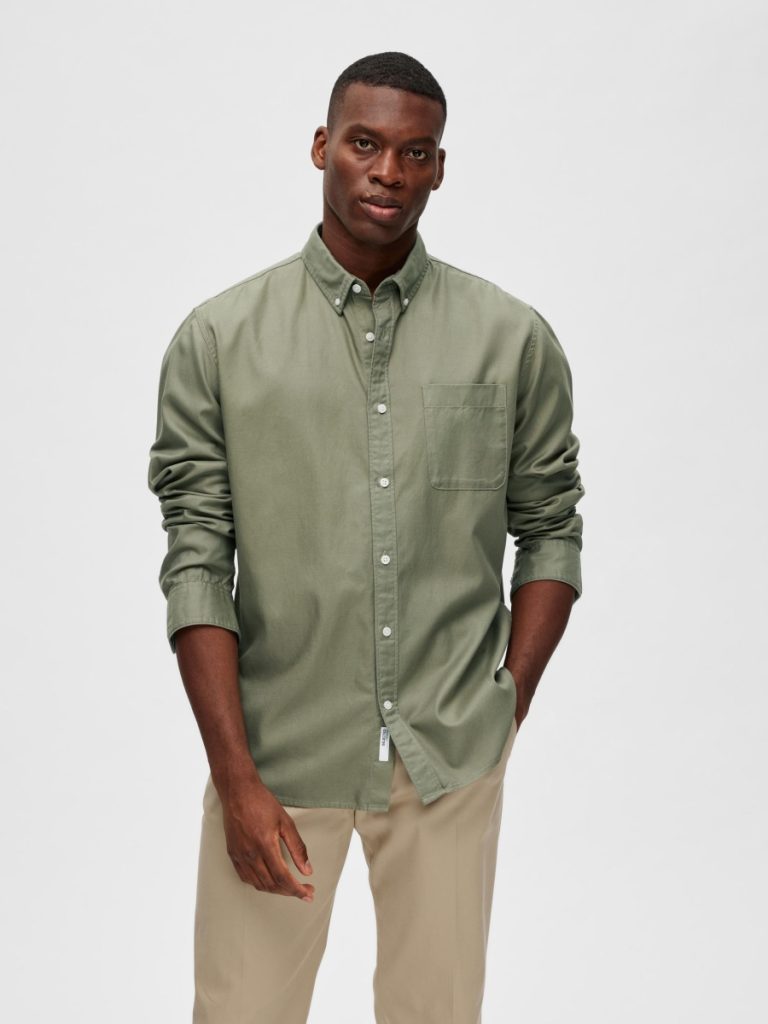 SELECTED homme shirt deep lichen green