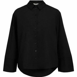 OBJECT l/s loose shirt black