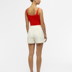 OBJECT knit singlet hot coral