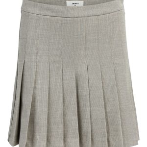 OBJECT mw short skirt light grey melange