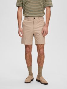 SELECTED homme shorts sand herringbone