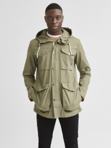 SELECTED homme parka dusty green