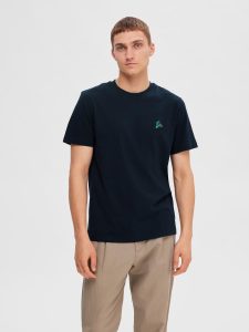 SELECTED homme ss à-neck tee sky captain